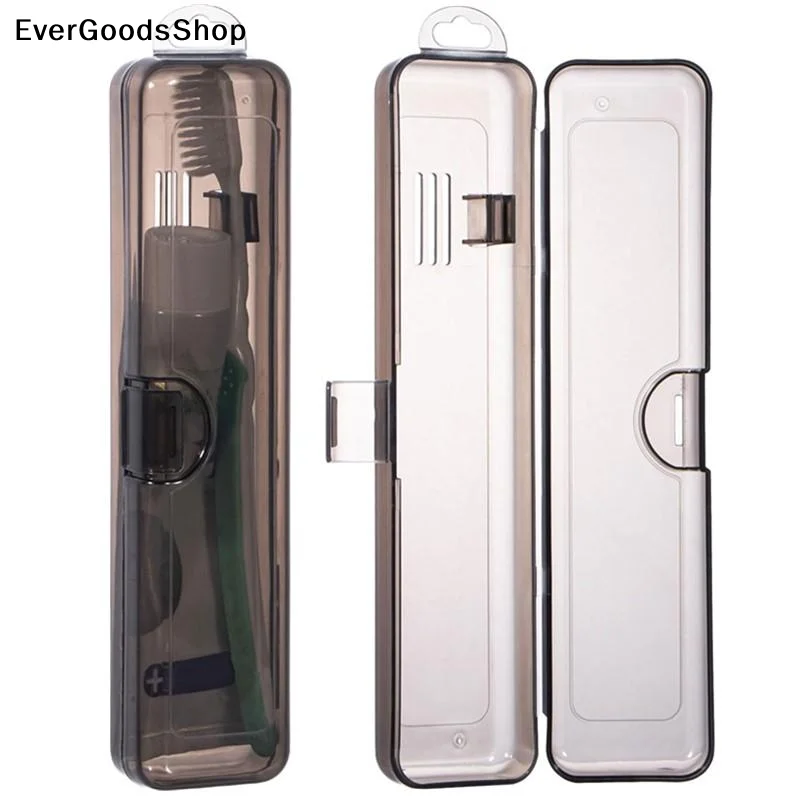 ✦ Translucent Travel Toothbrush Case,Portable Plastic Storage Box for Toothbrush & Toothpaste,Ideal for Travel&Business Trip