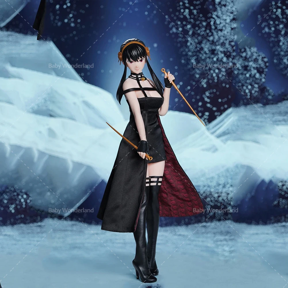 SUPER DUCK SET078 1/6 Thorn Princess Yor Sexy Female Assassin Clothes Set Fit 12