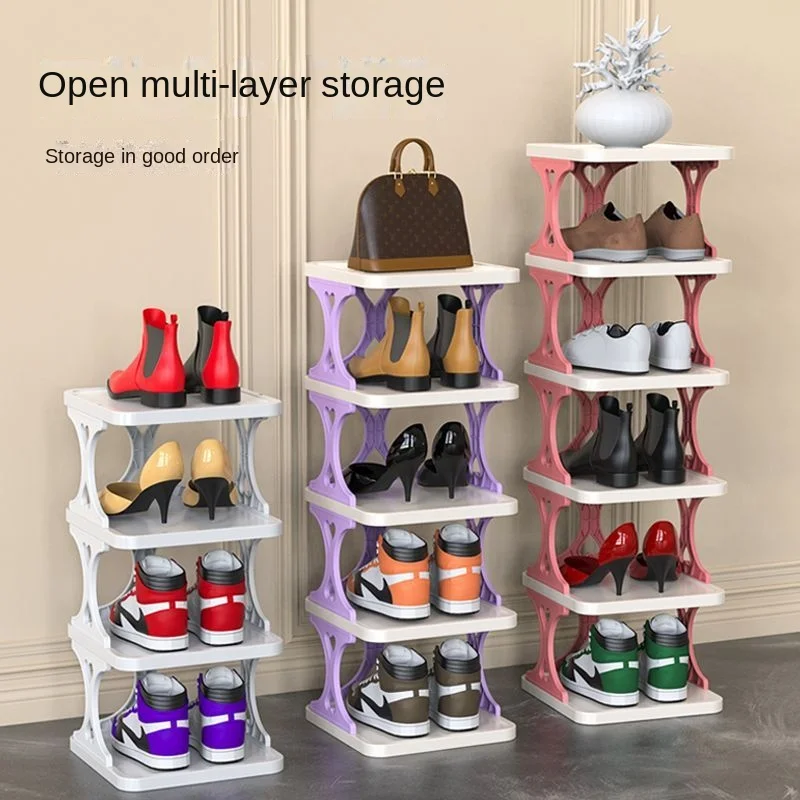 

Simple X shoe rack home door DIY small shoe cabinet dormitory multi-storey space-saving storage shoe rack