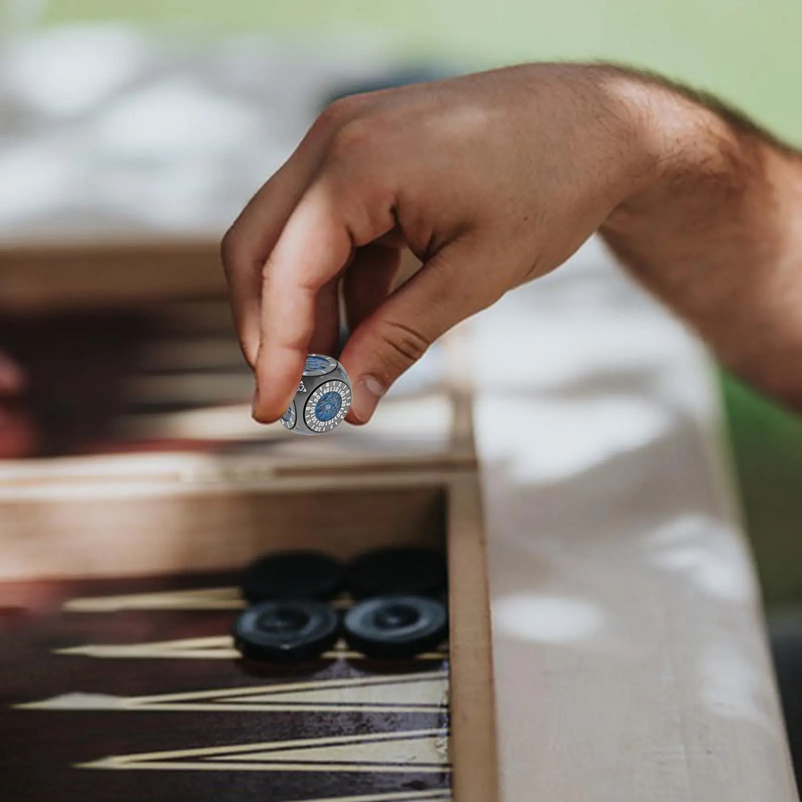 

Металлические кости 7-в-1, игральные кости для игр, вращающаяся игрушка с геометрическим рисунком для досок, путешествий, детей, семейных пар, сбор в классе для подростков