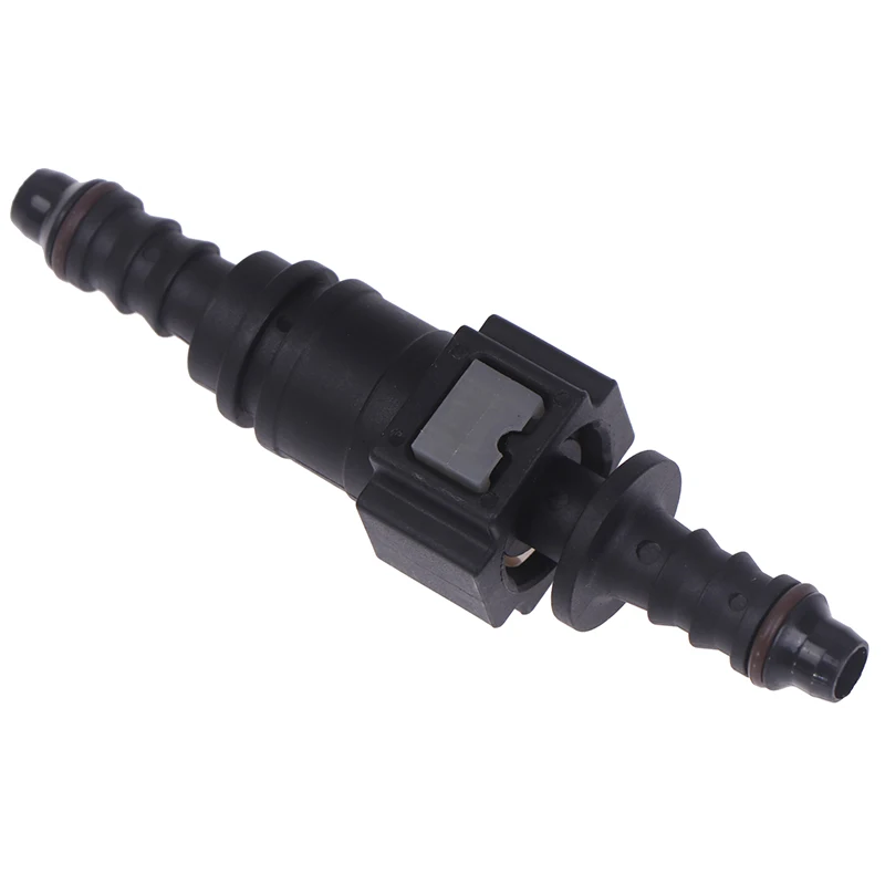 Carro Combustível Linha Acoplador Mangueira Quick Release Connector, Straight Oil Pipe Adapter, ID6, 7.89 Nylon