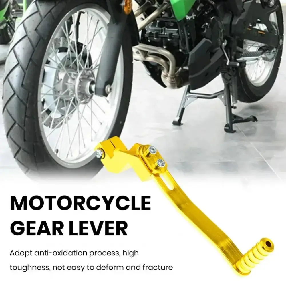 Universal CNC Aluminum Motorcycle Gear Shift Lever Adjustable Single Shifter Pedal Dirt Bike  Motocross Modified Accessories