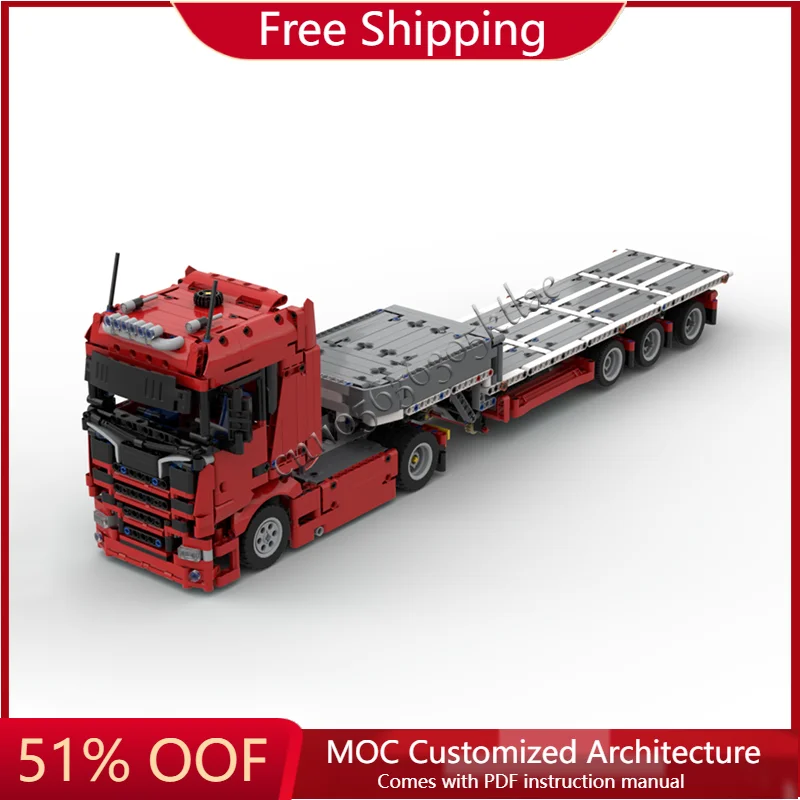 

New 1620 PCS MOC Customize Heavy Duty Truck Model Building Blocks Urban Technology Vehicle Diy Assembly Toys Adult Surprise Gift