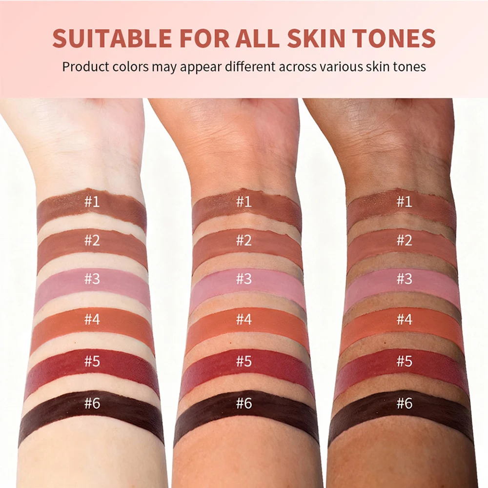 1 pedaço de primer labial, esmalte labial fosco delicado e suave, creme blush multiuso, presente de feriado de cosméticos femininos