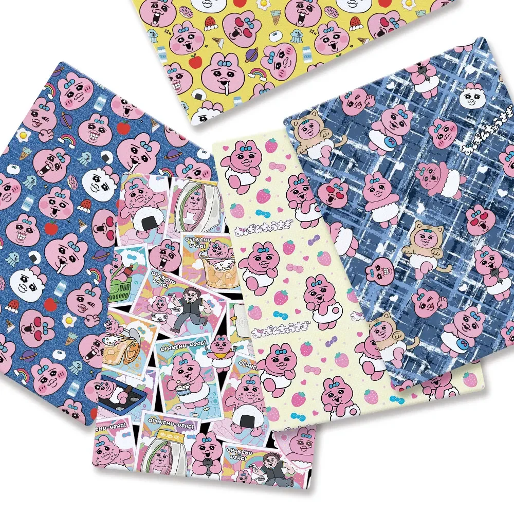 

Cartoon Fabric Hot DIY140*50cm Handmade Sewing Patchwork Quilting Baby Dress Home Sheet Printed Fabric Fabric Sewing Kids