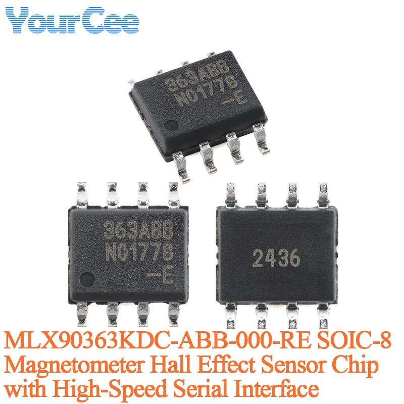 5PCS/1PC MLX90632SLD-DCB MLX90365LGO-ABD MLX90365LDC-ABD MLX90363KDC-ABB MLX90393SLW-ABA MLX90393ELW-ABA Sensor