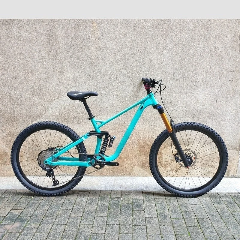Soft-tail mountain bike, four-bar shock absorber 29-inch variable speed 12-car oil disc downhill, off-road bike
