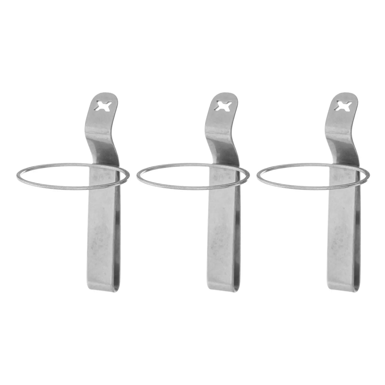 

3Pcs Waist Belt Flashlight Clamp Heavy Duty Iron Metal Clip Outdoor Hiking Camping Cycling Mount Holder Universal Fit