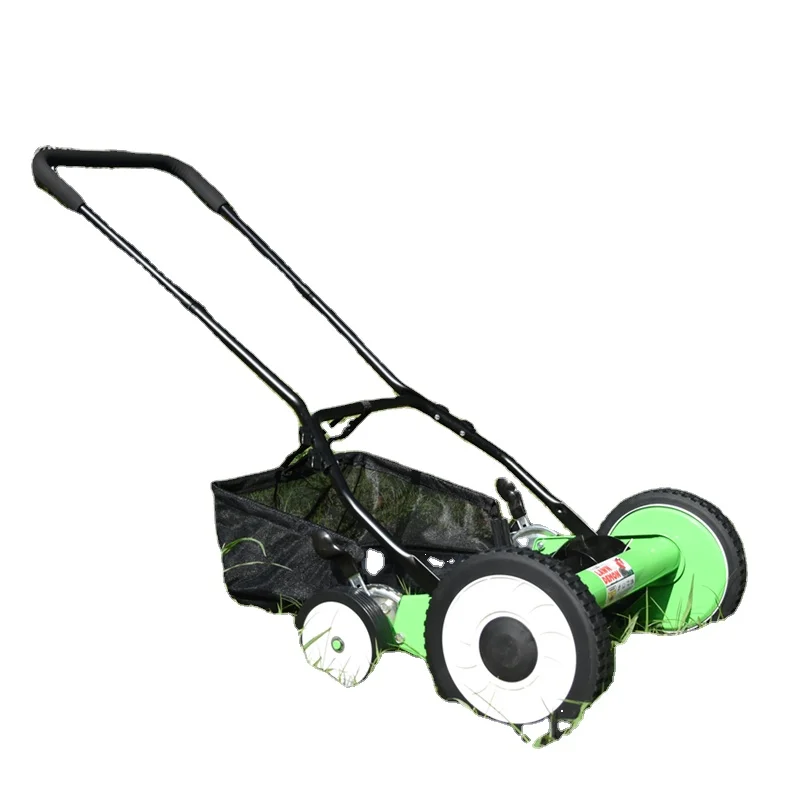 16 Inches Hand Push Reel Mower With Clippings Bag