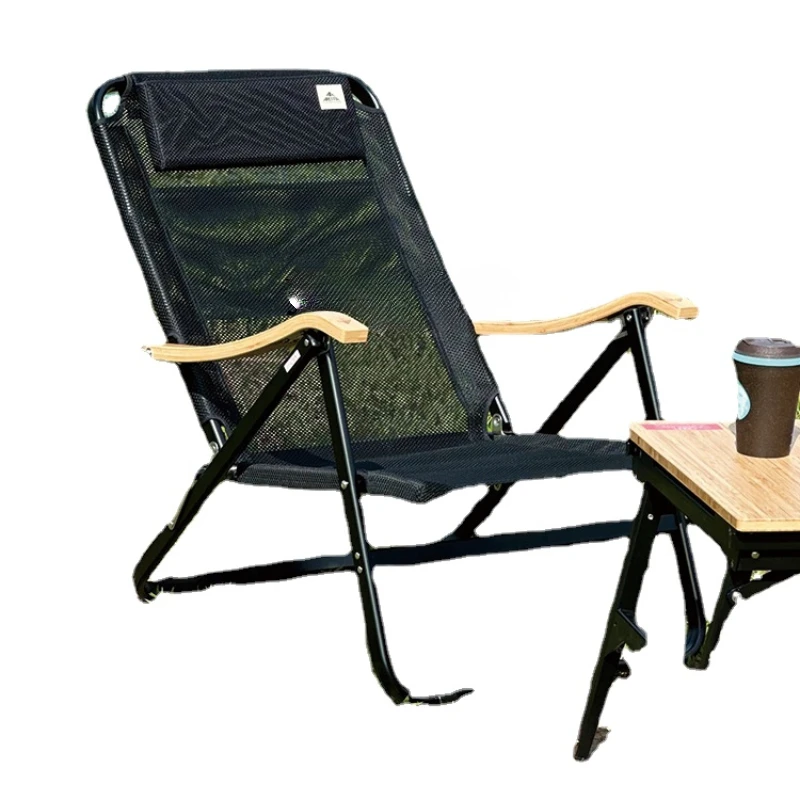 Folding Chair Camping Breathable Recliner Lunch Break Dual-Use Office Outdoor