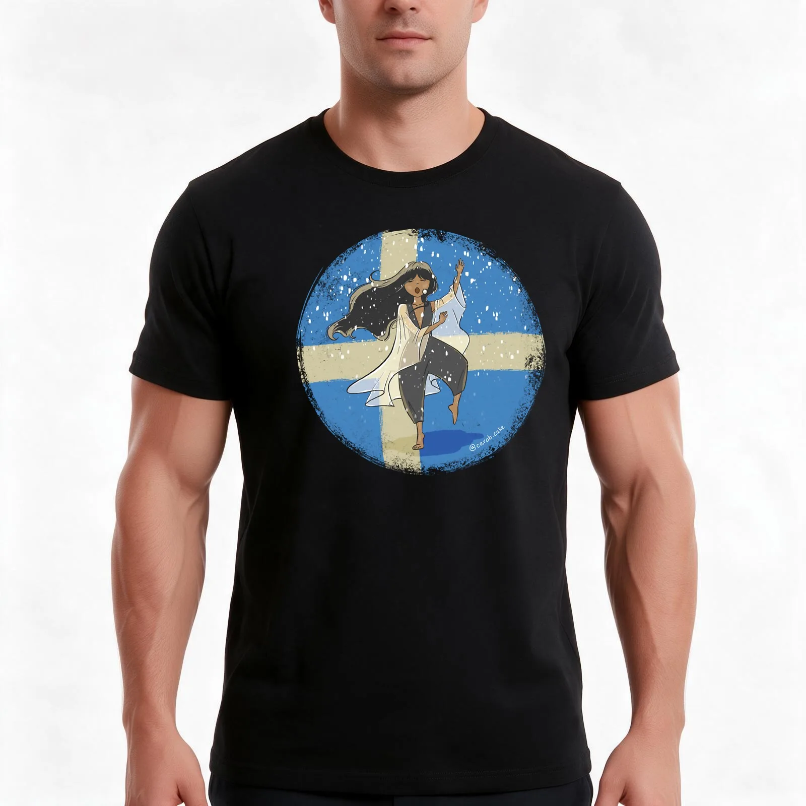 Eurovision 2012 Sweden Euphoria Loreen T-Shirt, Summer Casual Cotton Tee, Oversized Streetwear Tops, Vintage Graphic Print