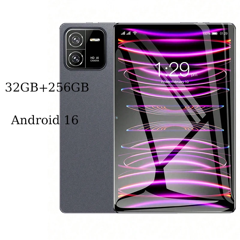 New 5G Original Pad 32GB RAM 256GB ROM 10.1 Inch Android 16 Tablets Octa Core Google Play 4G Phone Call WiFi Tablet PC 8000mAh