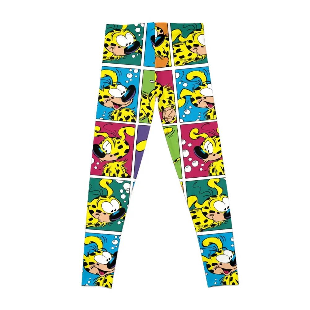 Marsupilami squares Leggings sportswear woman gym 2024 fitness set gym Womens Leggings