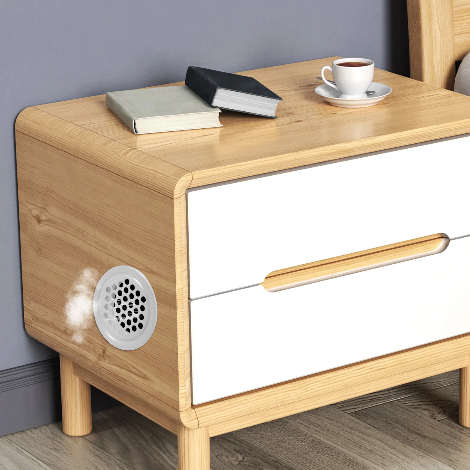 

24Pcs Round Air Vent Hole Stainless Steel Soffit Vents Cabinet Ventilation Mesh Stable Safe Design Soffit Vents