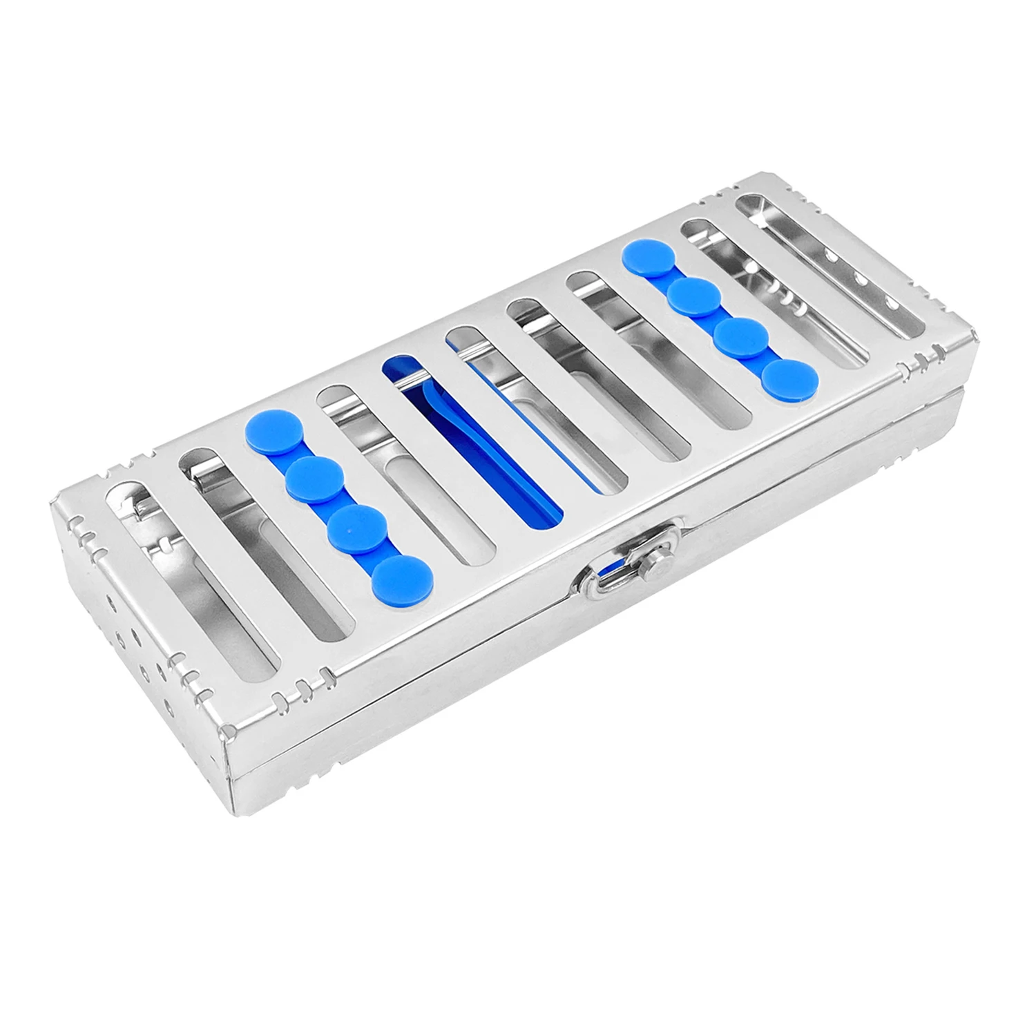 JOLANT Dental Stainless Sterilization Rack Surgical Autoclavable Sterilization Box Dental Cassette Burs Disinfection Tray