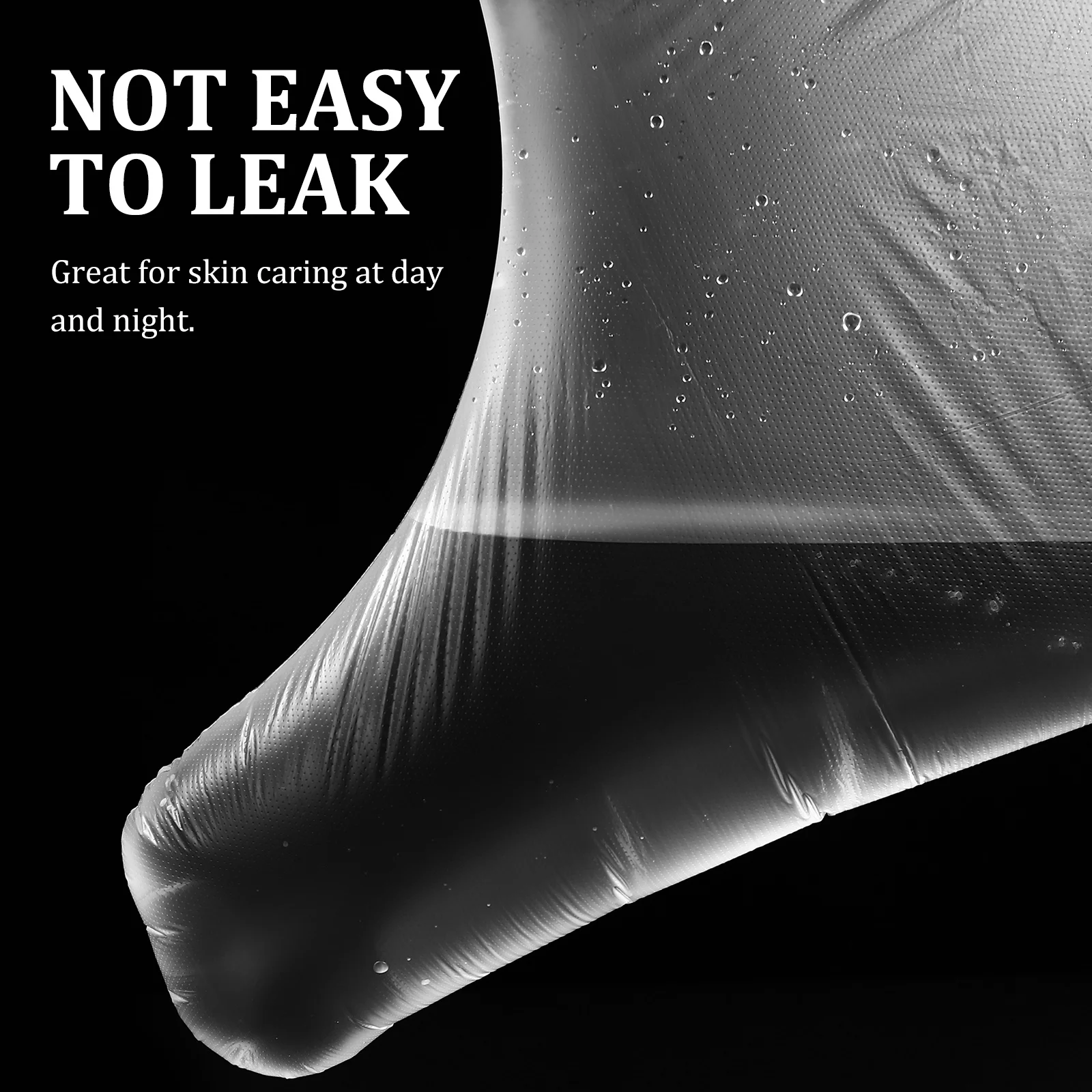 200 pces pé cobre botas transparentes descartáveis para spa sacos de terapia de tratamento de parafina uso em salão de beleza em casa plástico fino à prova de vazamento