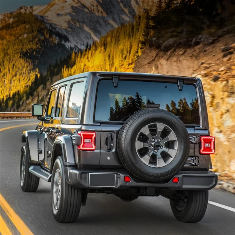 LED 3Rd ضوء الفرامل ل جيب رانجلر JL 2018-2024 الخلفية عالية جبل وقف ضوء مصباح مكبح عدسة المدخن #3