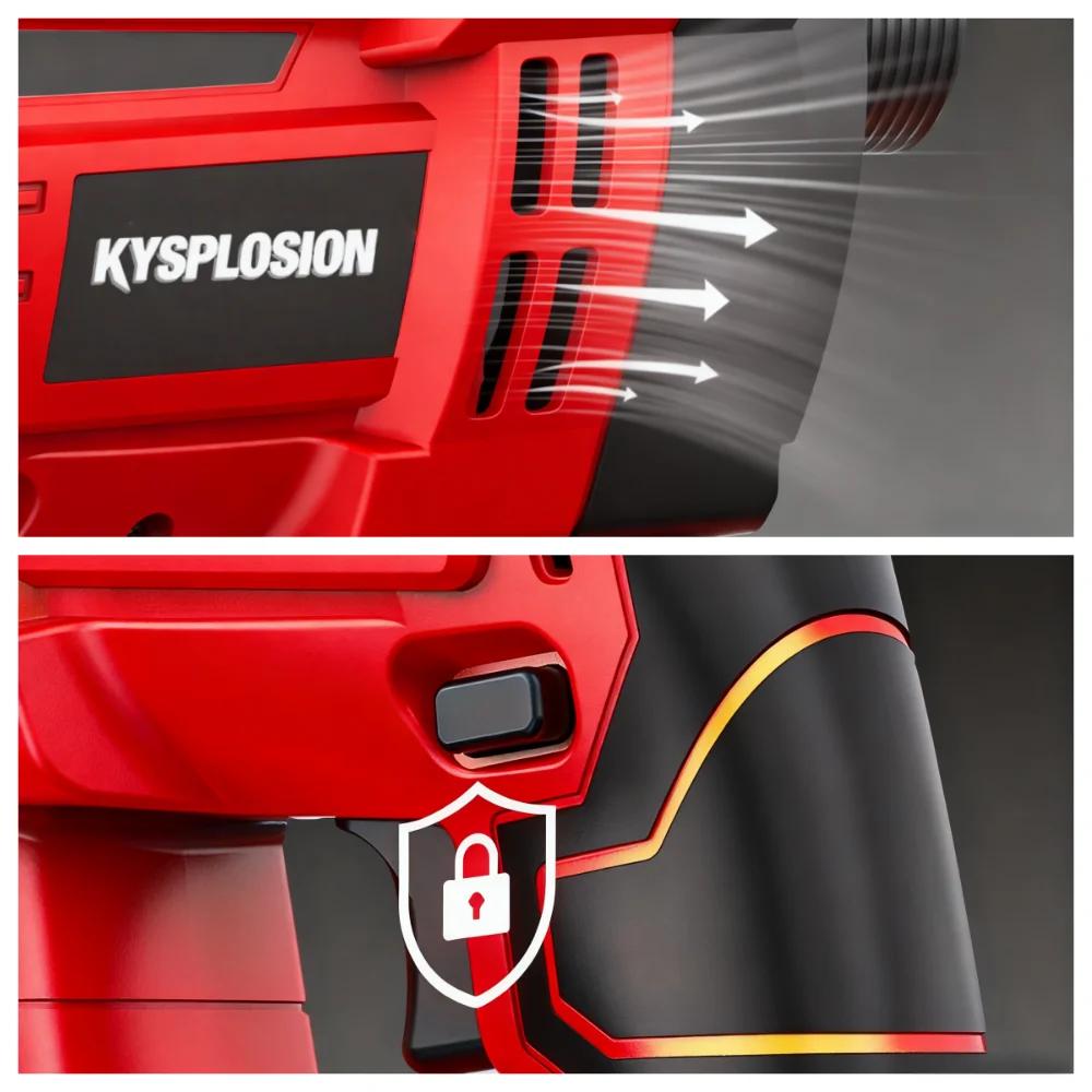 لميلووكي 18 فولت بطارية تعمل بالطاقة 600 واط هزاز الخرسانة بدون فرش-6000 دورة في الدقيقة ضاغط الاسمنت المحمول #5