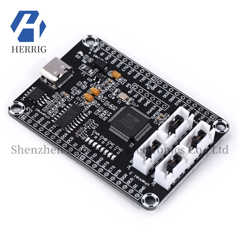 

FT4232 FT4232HL USB to 4CH TTL Serial Module, USB to Multiplex Module, 5V3.3V