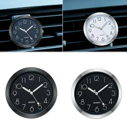 Waterproof Luminous Car Dashboard Panel Clocks Mini Auto Vehicle Air Outlet Quartz Watch Motorcycle Bicycle Electronic Timepiece