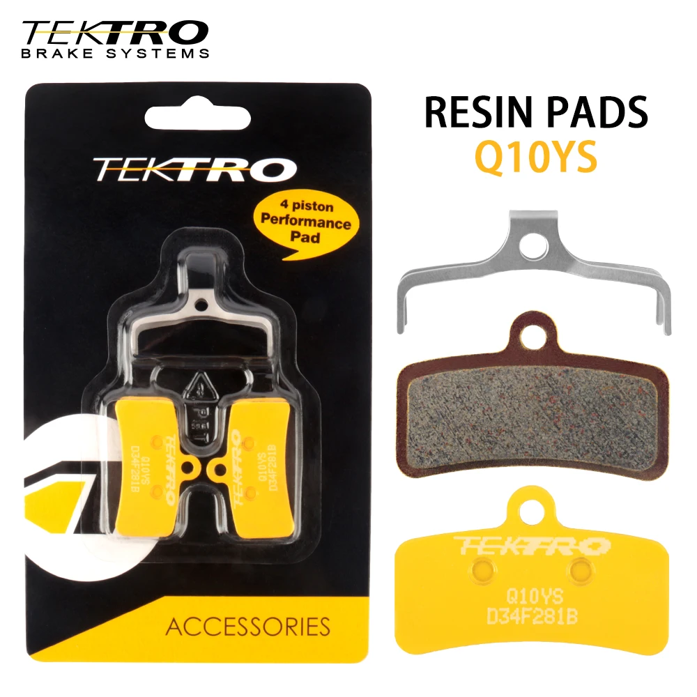 Tektro Q10YS MTB Hydraulic Disc Brake Pad 4 Piston Disc Brakes Pads Bicycle Parts for Shimano M8120 M7120 M6120 M745 Brake Pad