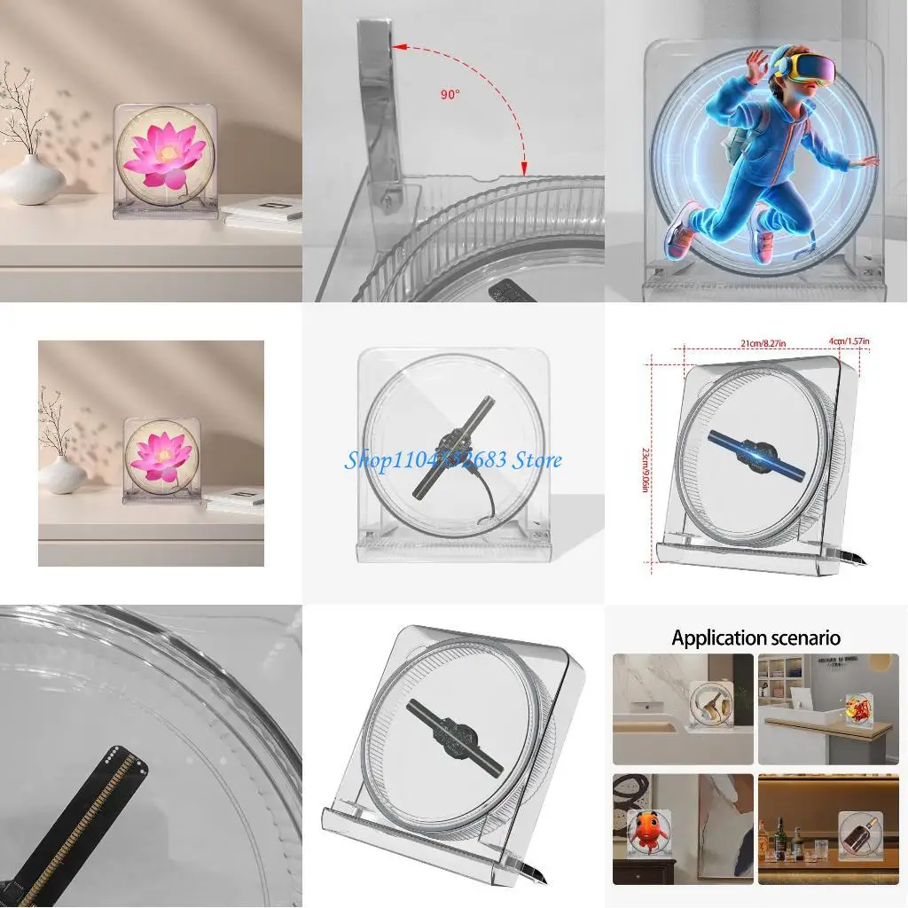 Y6GD Acrylic 3D Projection Slide 5.5 Foot 720P Resolution Commercial Lighting Visual Equipment