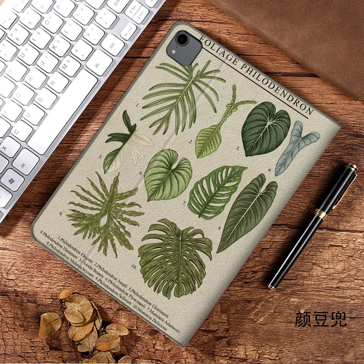 Capa Anime Monstera Delicios para Samsung Galaxy Tab, A7 Lite, 8.7, S9 FE Plus, Capa Tri-Fold, S6 Lite, S8, S9, 2021