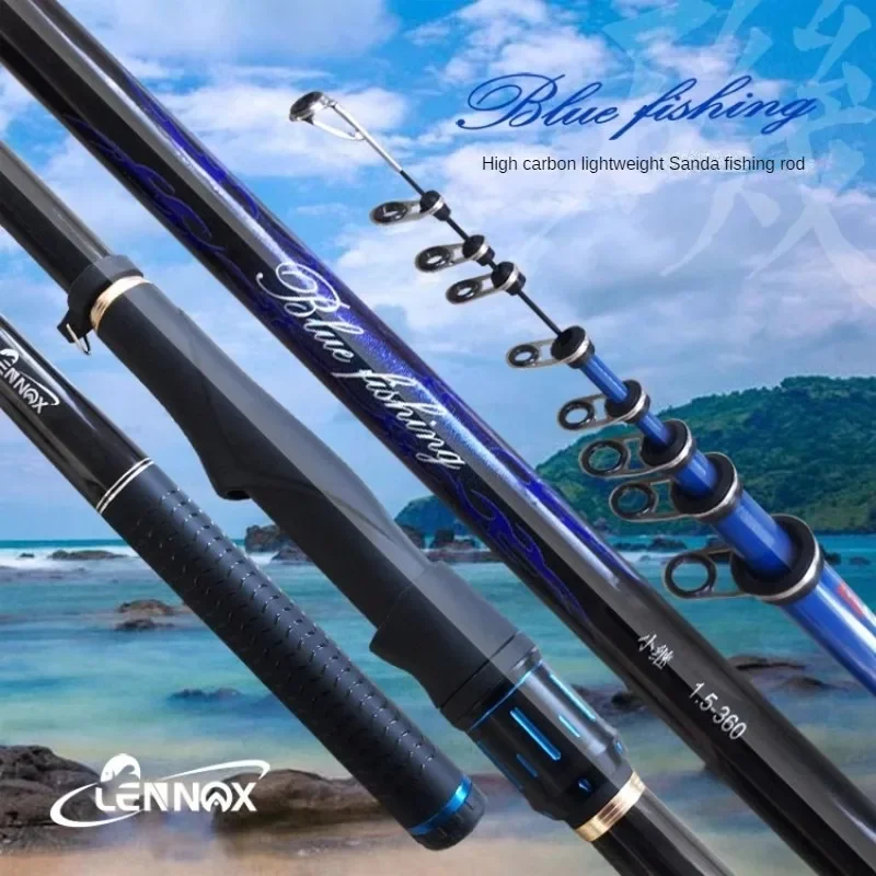 

WinsCraf Short Section Rock Fishing Rod Carbon Solid Rod 3m 3.6m Ultralight Boat Saltwater Freshwater Telescopic Pole 1#1.5#2#