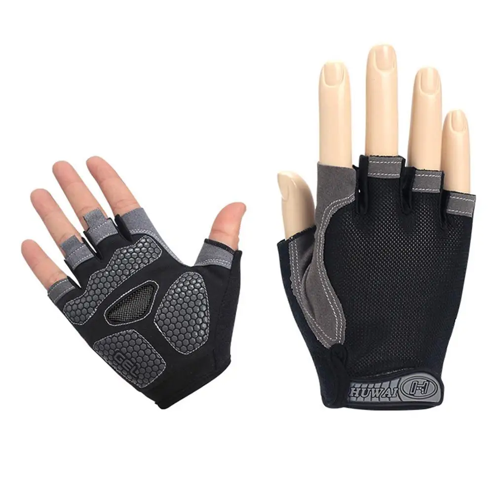 1 Pair Gym Gloves For Men Women Weight Lifting Training Sports Fitness Cycling Workout Gloves HOT