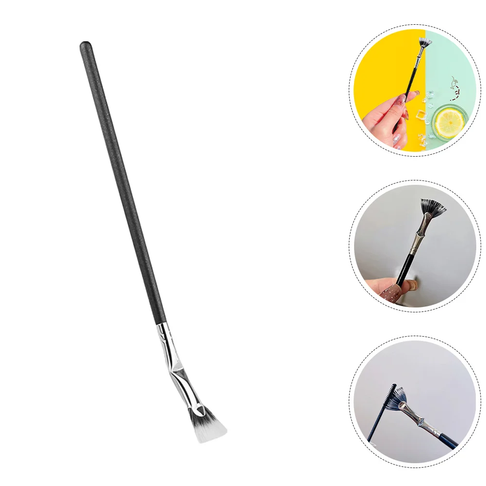 Cepillo de pestañas ligero en forma de abanico, herramienta aplicadora de cepillo de pestañas para extensiones de pestañas, herramienta de maquillaje de ojos, máscara para pestañas