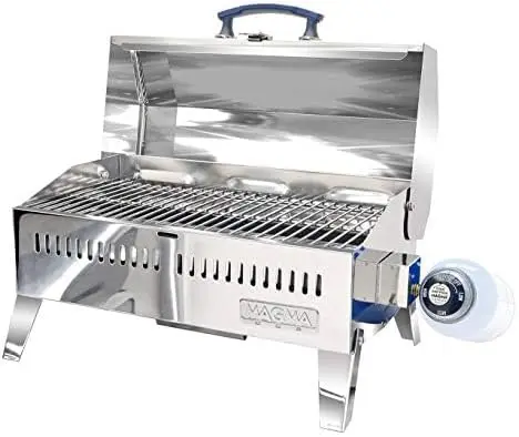 Portable Gas Grill, 9 x 18 Inches, Compact Outdoor BBQ Grill