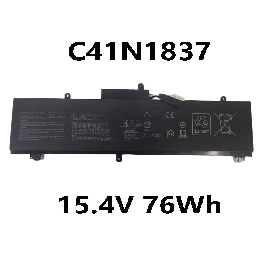 

C41N1837 15.4V 76Wh Laptop Battery For ASUS Zephyrus S M GX502 GX502GW GX502LWS GA502 Series