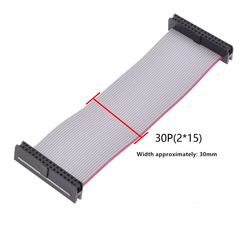 FC2.0 Graues Bandkabel JTAG 10cm-1m Doppelkopf-Download 1,0mm Leitungsabstand IDC-Leitung 6P-60P Gleiche Richtung für Elektronik – Detail 15