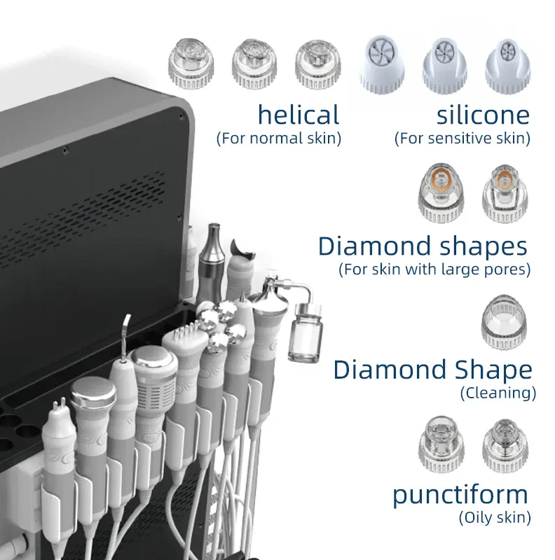 Wholesale 17 In 1 Hydro Facial Aqua Peel Face Lift Diamond Dermobrasion Skin Care Oxygen Water Jet Spa Machine