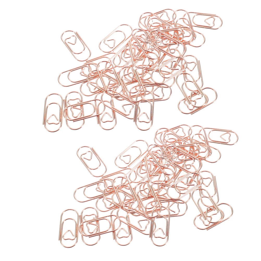 

300 Pcs Shaped Creative Paper Clips Metal Paper Clips Mini Size Office Supplies 20mm Desk Accessories Bookmark Pins