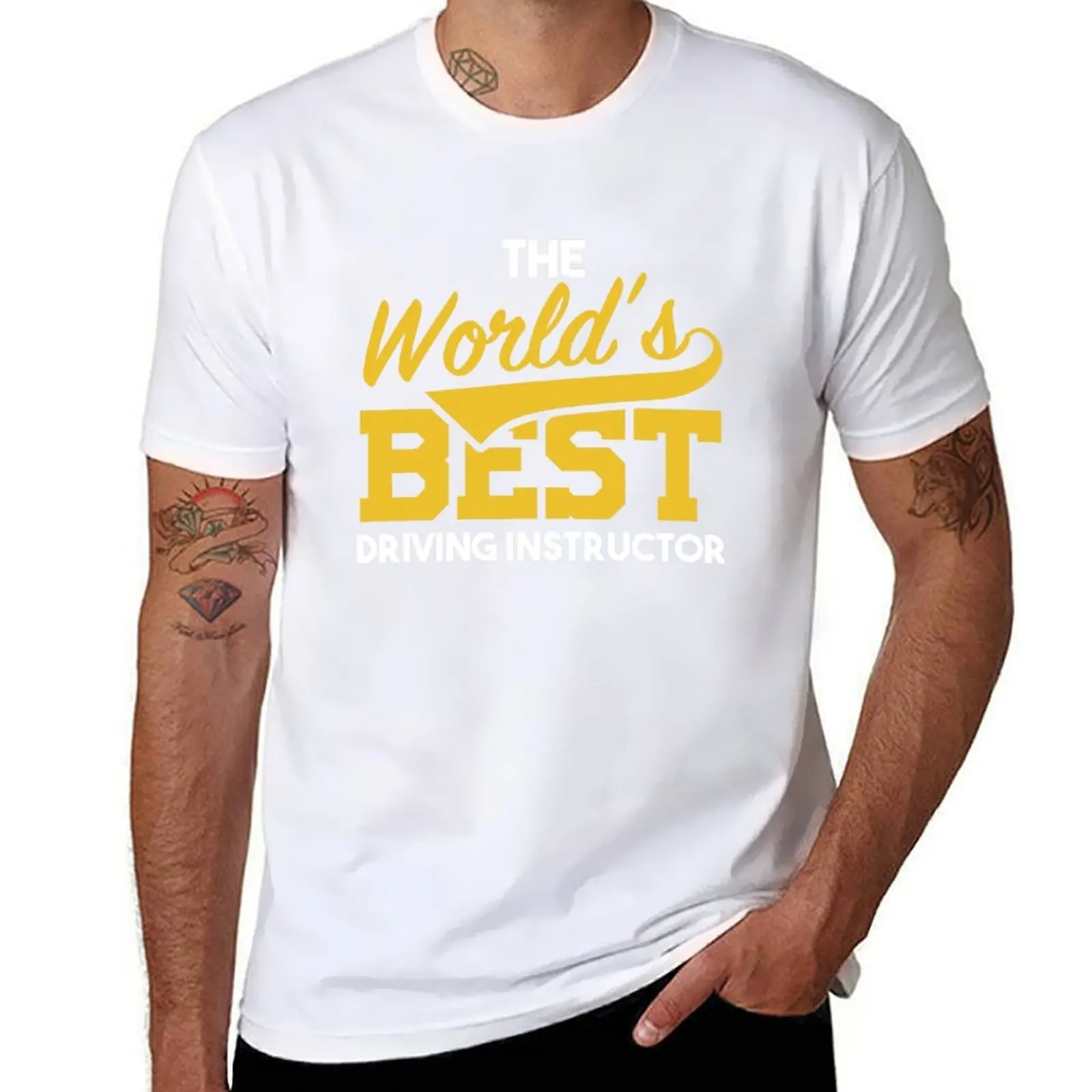 

Worlds Best Driving Instructor School Teacher Novice Driver T-Shirt t shirts for man graphic vintage T-Shirt