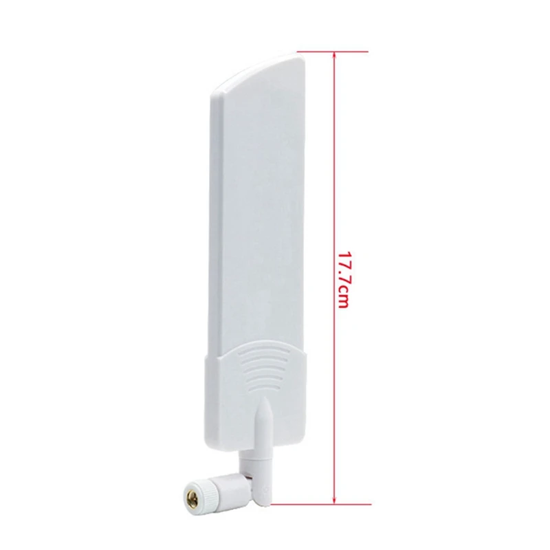 4PCS 5G/3G/4G/GSM Full Band Glue Stick Omni Wireless Smart Meter Router Module Gain 40Dbi Antenna, White SMA Male