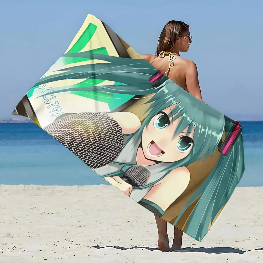 Anime Singer Mafumafu Nico Beach Towel Microfiber Sand Free Quick Dry Soft Sandproof Pool Towels Gift for Women Travel