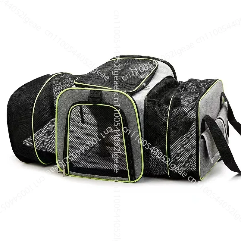 Cat Bag Foldable and Expandable Pet Bag Going Out Portable Car Pet Handbag Breathable Outdoor Cat Backpack