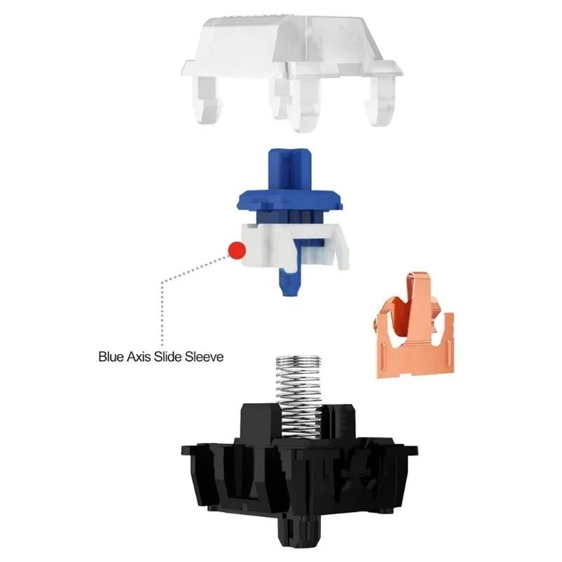 Gateron Yellow Silver Green Blue Red Brown Black Gateron Optics Switches For Mechanical Keyboard SK61 GK64 GK61