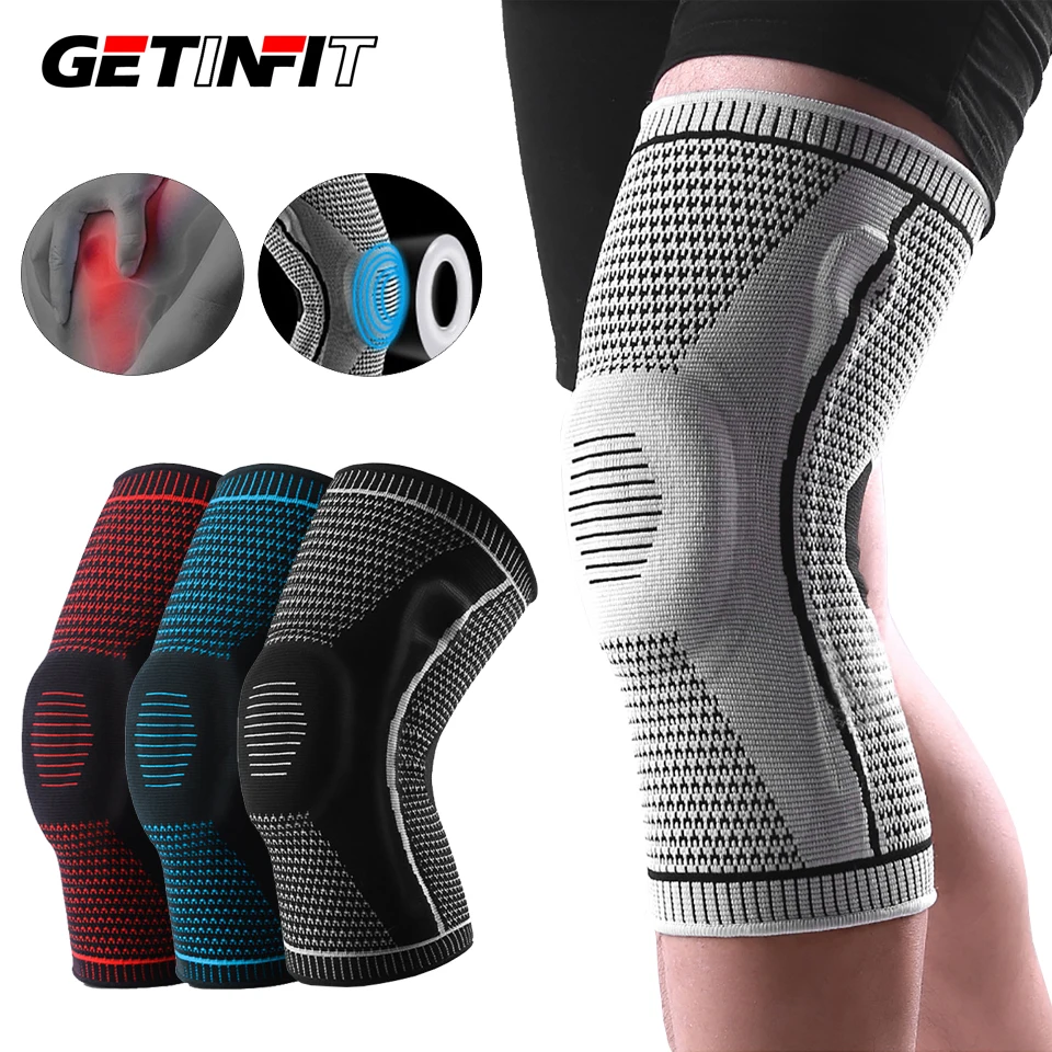 

1PCS Patella Medial Support Knee Brace Strong Meniscus Compression Protection Kneepads Pain Relief Silicone Full Kneecap