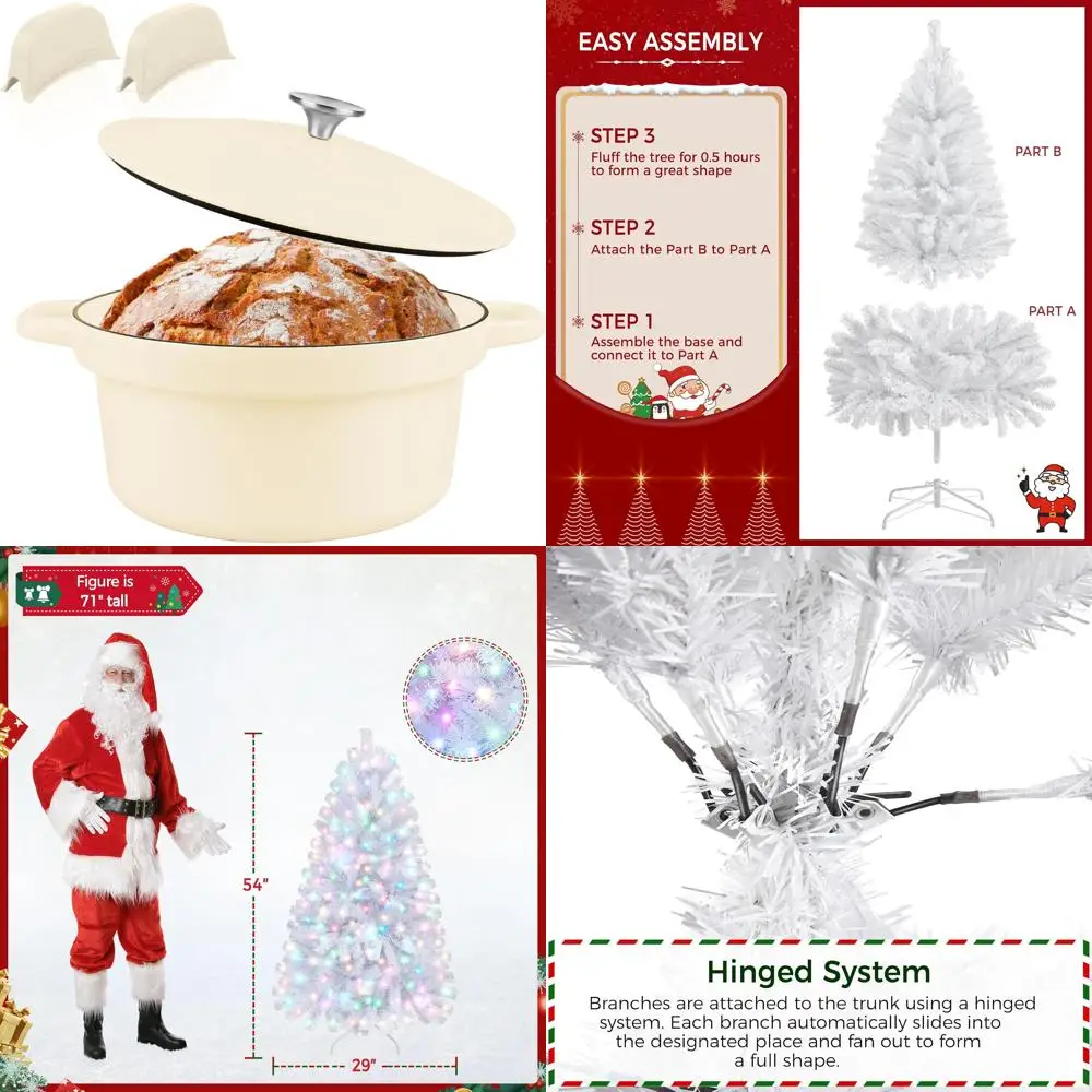 

Эмалированная чугунная голландская духовка, керамический горшок с антипригарным покрытием на 7 литров с крышкой, идеально подходит для выпечки хлеба на закваске и многофункциональной кухни