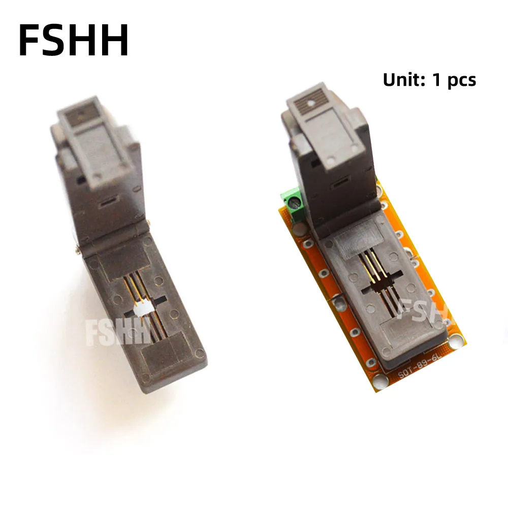 Clamshell SOT-89 test socket with pcb socket SOT89 SOT89-3 SOT89-6L Burn-in Aging test sockets