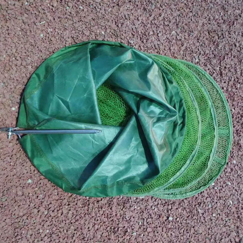 

Foldable Net Fish Storage Netting Wear-Resist Material Ground Peg Design Compact Lightweight For Live Fish Catching Folding