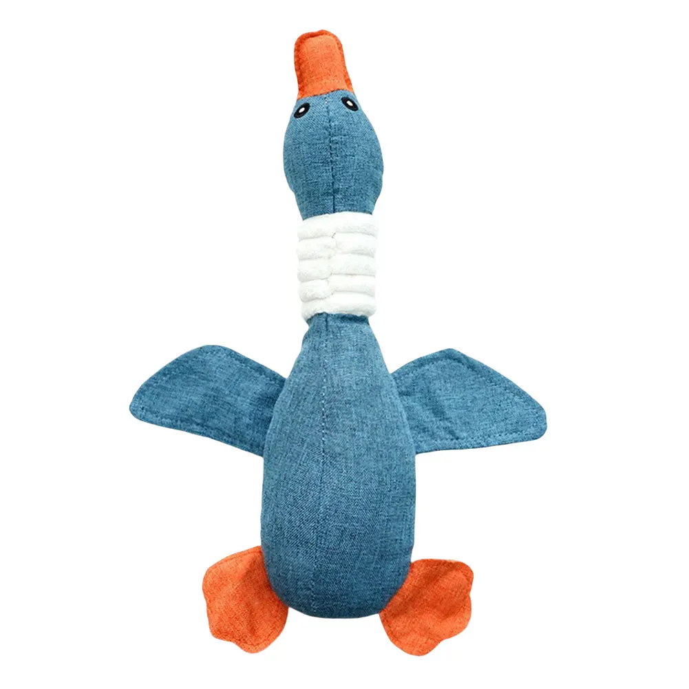 Cute Dog Toys Durable Plush Wild Goose Sounds Pets Dogs Toys Cleaning Teeth Training Chew Squeaky Toy for Puppy Dogs Accessories