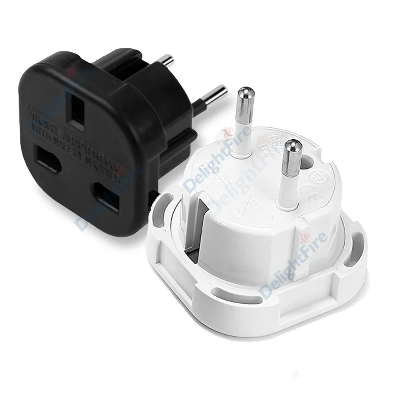 Wtyczka uniwersalna UE z Wielkiej Brytanii na UE Adapter podróżny Euro 250 w Adapter zasilania Adapter wtyczki EU brytyjskiego gniazdka