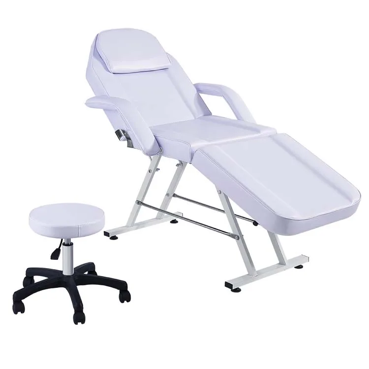 

Hot Sale Economic Wholesale Beauty Center Spa and Salon Furniture Portable Facial Bed Massage Table with Stool