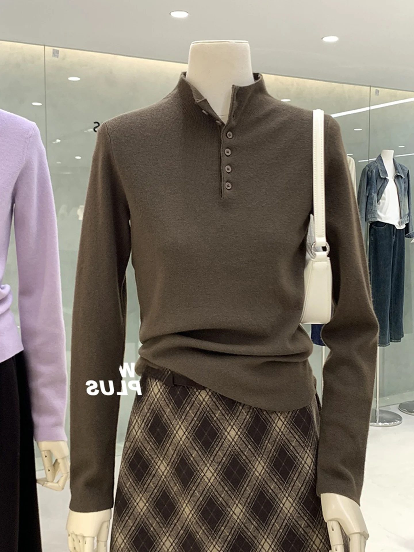 

Удобное однотонное длинное трикотажное платье с открытым воротником для женщин, модное корейское, прямого кроя, шерстяное...