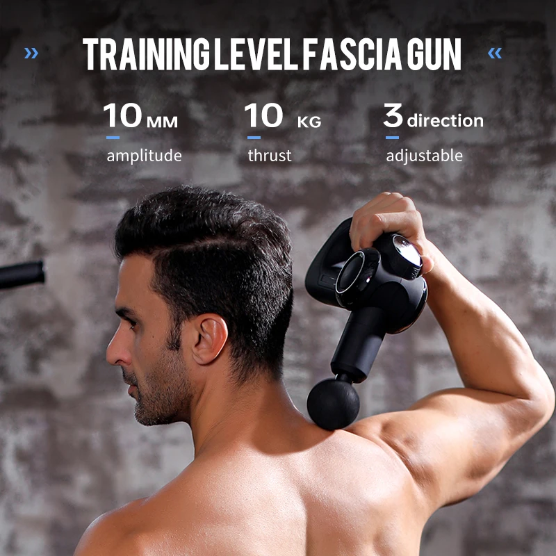 Deep Tissue Muscle Massage Gun Hot Cold Gym Sports Triangle Head Fascial Vibrator Targeting Body Back for Better Comfort