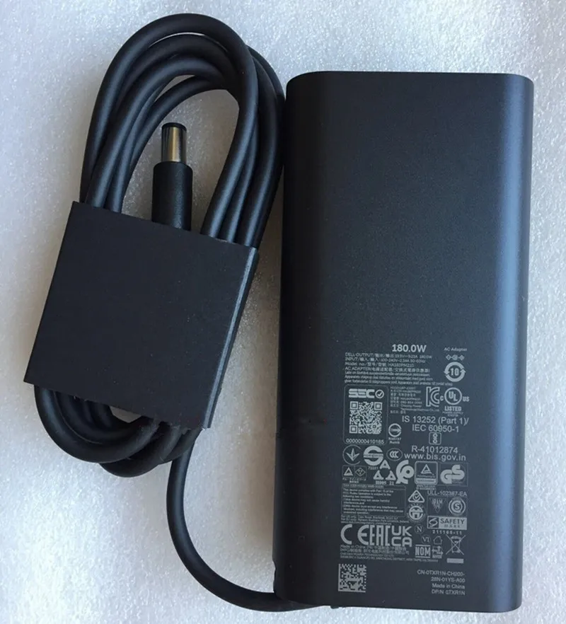 New  For Dell Precision 7770 Laptop GAN 180W AC Adapter Charger LA180PM210 HA180PM210 DA180PM210 19.5V 9.23A 7.4*5.0mm view 2